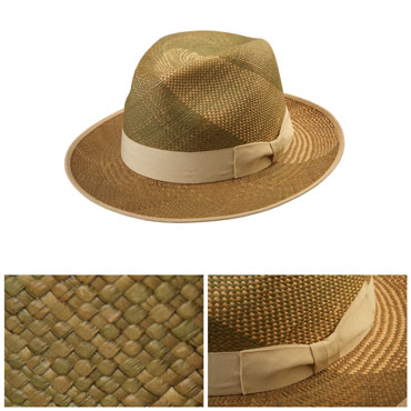 classic hand-woven Panama fedora hat