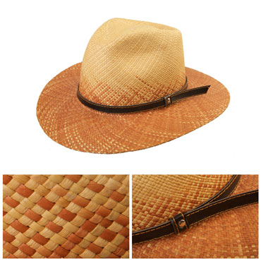 classic hand-woven Panama fedora hat